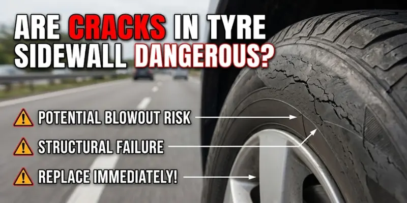 are cracks in tyre sidewall dangerous