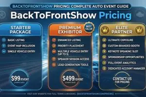 BackToFrontShow Pricing: Complete Auto Event Guide