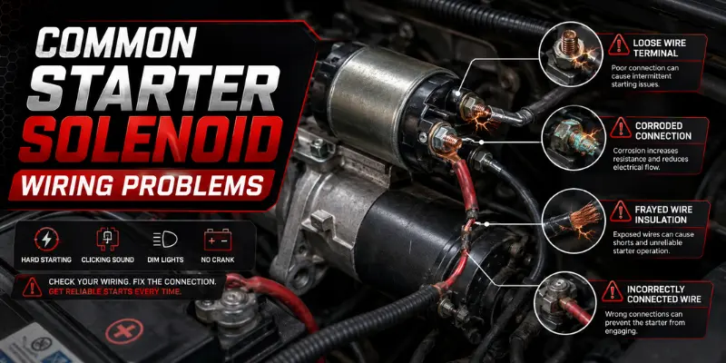 common starter solenoid wiring problems