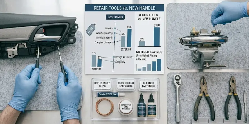 how to save money on car door handle repair