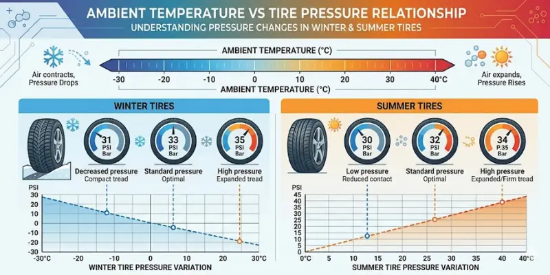 temperature and seasonal tyre pressure changes