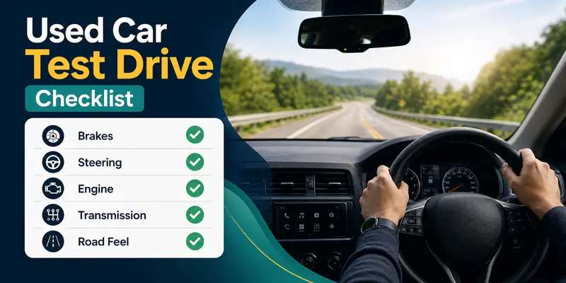 used car test drive checklist